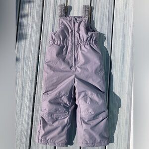 EDDIE BAUER - EUC Toddler Winter Powder Search Bib Ski Snow Pants in Grey - 3T